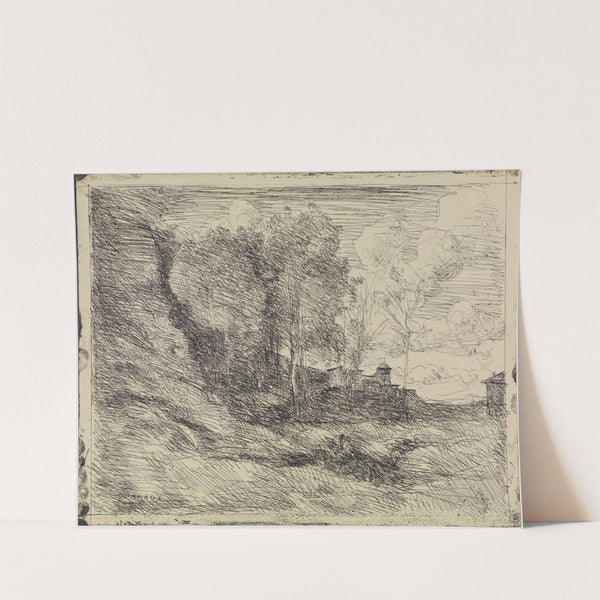 Erinnerung an Ostia (Souvenir d'Ostie) by Jean-Baptiste-Camille Corot