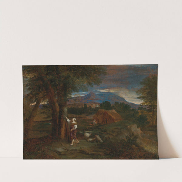 Erminia Carving The Name Of Tancred On A Tree by Pier Francesco Mola