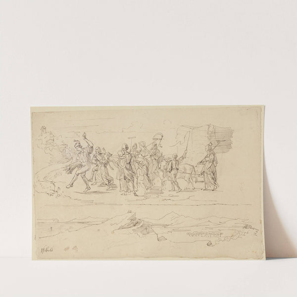 Erntezug in Italien by Moritz von Schwind