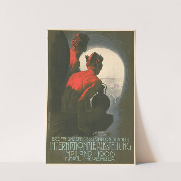 Eröffnungsfeier des Simplon-Tunnels – Internationale Ausstellung – Mailand – 1906 (1906) by Leopoldo Metlicovitz