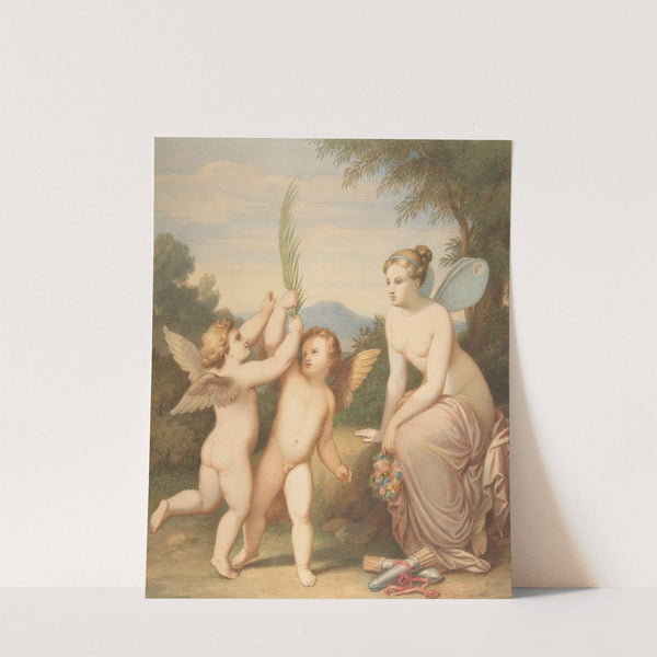 Eros and Anteros with Psyche Looking at Them by Johannes Riepenhausen