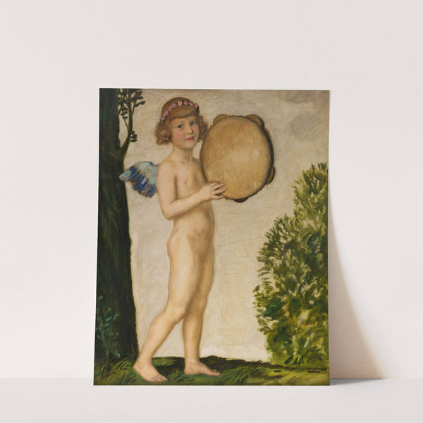 Eros mit Tamburin (1920) by Franz von Stuck