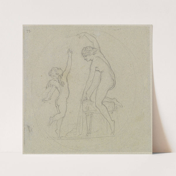 Eros und Aphrodite (before 1842) by Moritz von Schwind