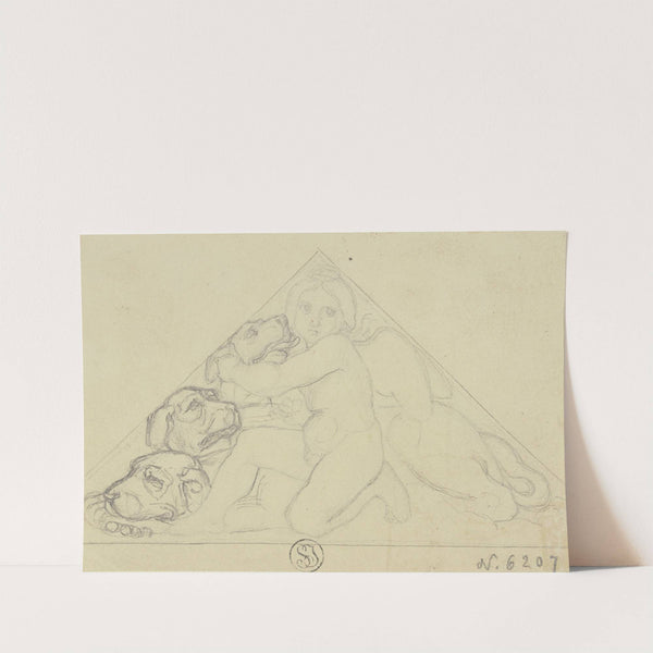 Erot with Cerberus by Eugen Eduard Schäffer