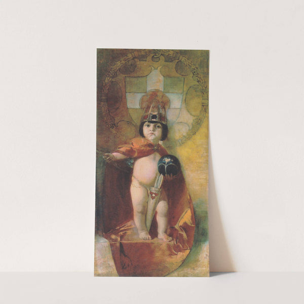 Erote riding a dolphin by Franz von Stuck