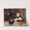 Errand-Boy Drinking Coffee (1885) by Christian Krohg
