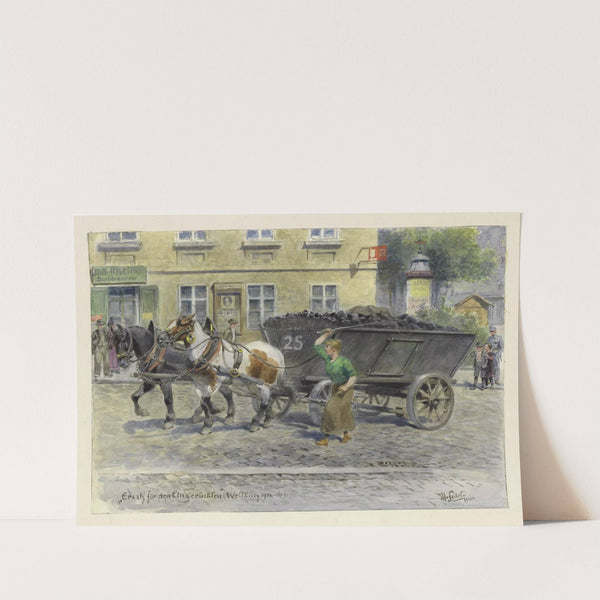 Ersatz für den Eingerückten, (Weltkrieg 1914-16) (1916) by Moritz Ledeli