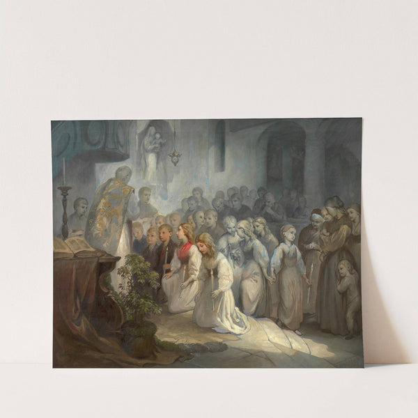 Erste heilige Kommunion by August Fischbach