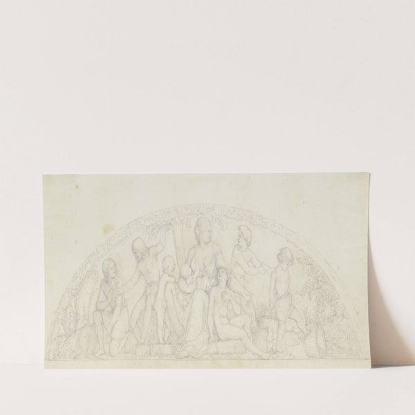 Erster Entwurf zu den ‘Sieben fetten Jahren’ für die Casa Bartholdy in Rom (1816) by Philipp Veit