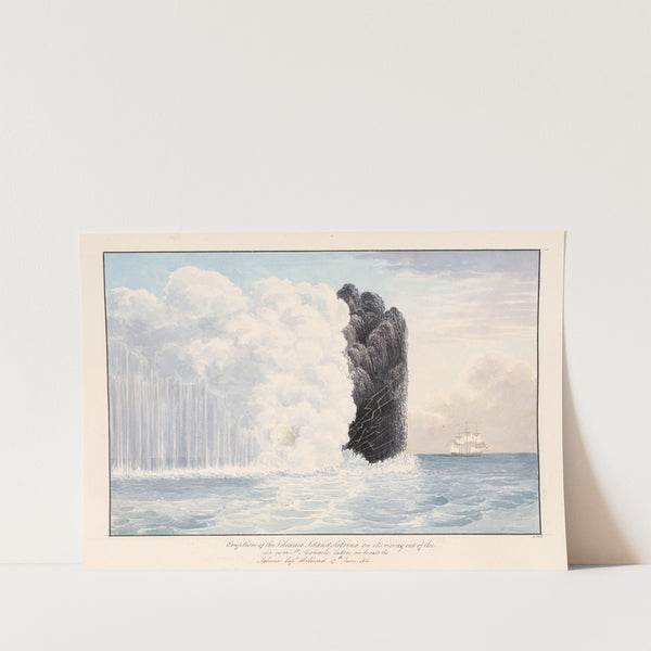 Eruption of the Volcanic Island Sabrina by Charles Hamilton Smith