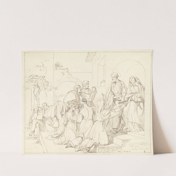 Erweckung der Tabitha durch Petrus by Joseph von Führich