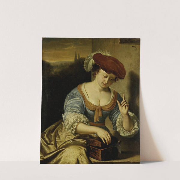 Escaped Bird; Allegory of Chastity by Frans van Mieris the Elder