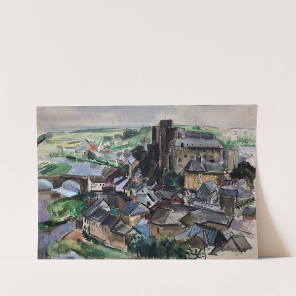 Esch an der Sauer, Gesamtansicht (Luxemburg) by Otto Geigenberger