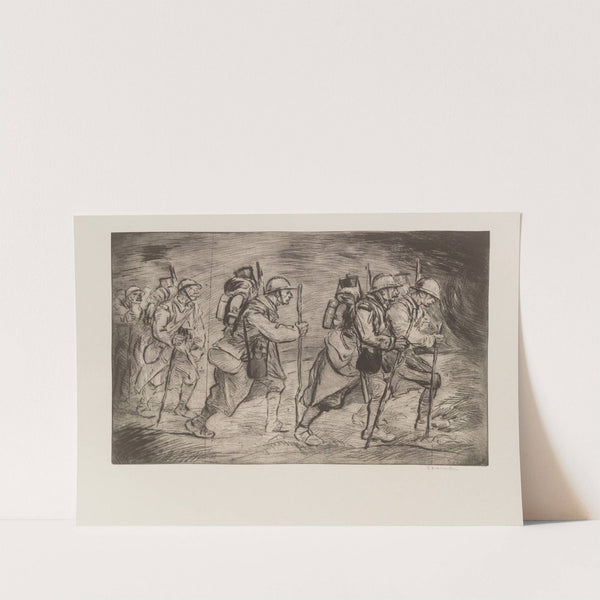 Escouade en marche (1917) by Théophile Alexandre Steinlen