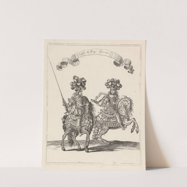 Escuyer et page Persans (1670) by François Chauveau