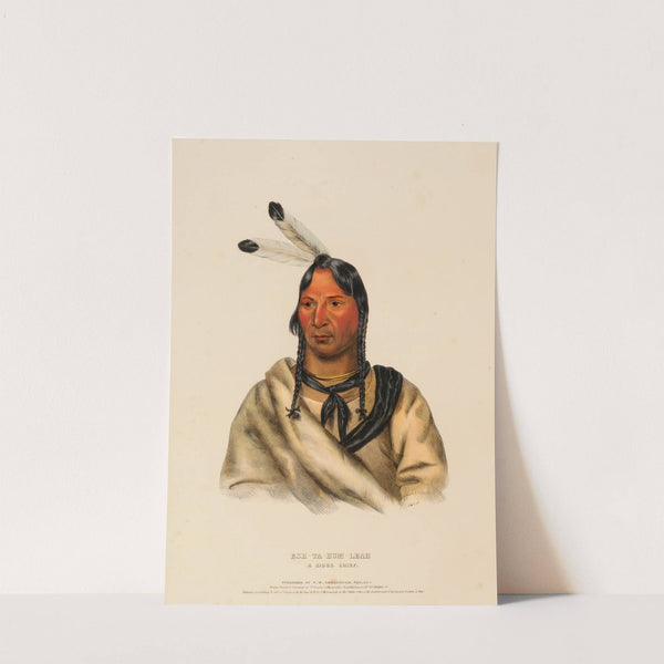 Esh-Ta-Hum-Leah. A Sioux Chief (1838) by Charles Bird King