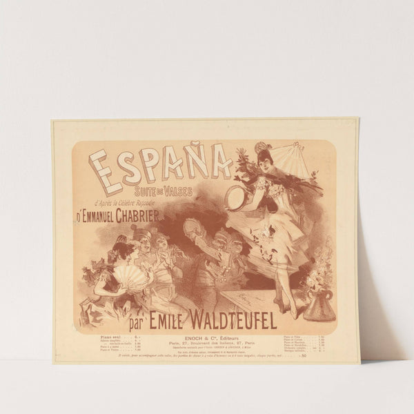 España. Suite de Valses d’après la Rapsodie d’Emmanuel Chabrier par Emile Waldteufel (1885) by Jules Chéret