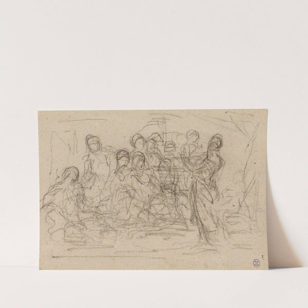 Esquisse d'une composition à nombreux personnages by Narcisse-Virgile Diaz de La Peña