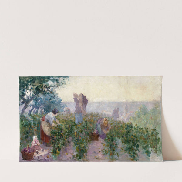 Esquisse pour la mairie de Bagnolet ; Les vendanges (1893) by Victor Marec