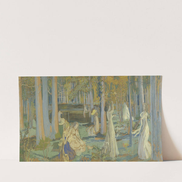 Esquisse pour le ‘Jeu de volant’ ; Le bois sacré (1900) by Maurice Denis