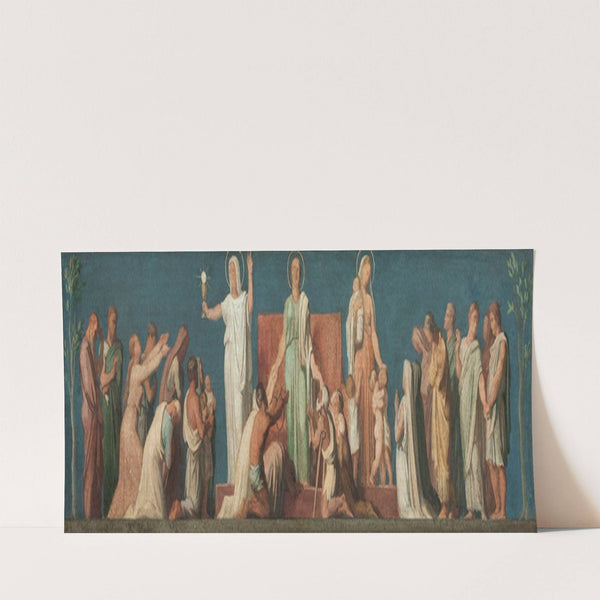 Esquisse pour l’église Saint-Vincent-de-Paul; Les trois Vertus théologales (1848) by Jean-Hippolyte Flandrin