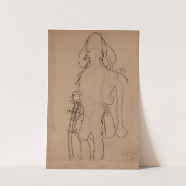 Esquisse pour une ombre de hussard by Caran d'Ache