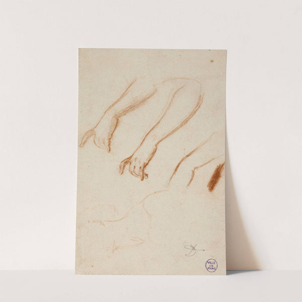 Esquisses d'avant-bras et d'un cou by Narcisse-Virgile Diaz de La Peña