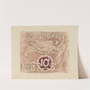 Esquisses de timbres pour un concours – 10 centimes by Pierre Roche