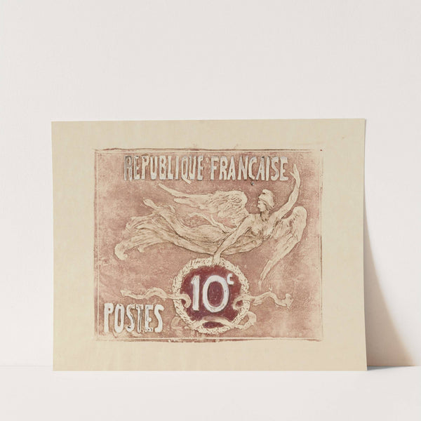 Esquisses de timbres pour un concours – 10 centimes by Pierre Roche