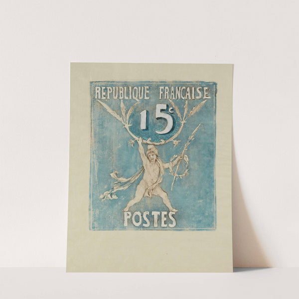 Esquisses de timbres pour un concours – 15 centimes by Pierre Roche