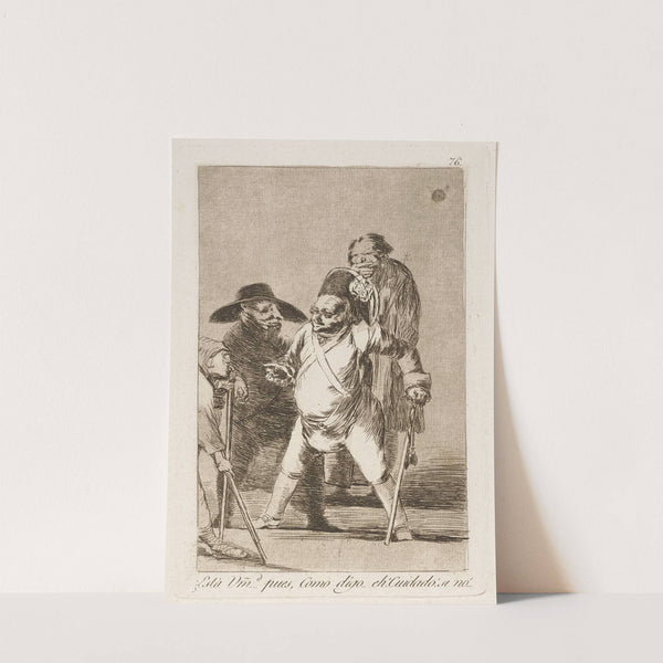 Está Umd. …pues, Como digo…eh! Cuidado! si no! (You understand…well, as I say…eh! Look out! otherwise…) (1796-1797) by Francisco de Goya