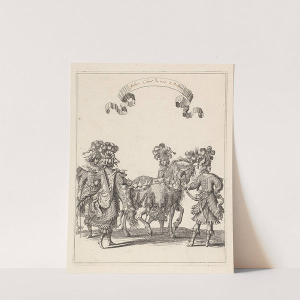 Estafier, Cheval de main et Palfrenier Persans (1670) by François Chauveau