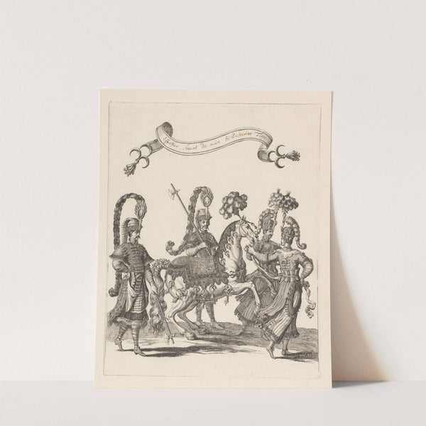 Estafier, cheval de main et palfreniers Turcs (1670) by François Chauveau