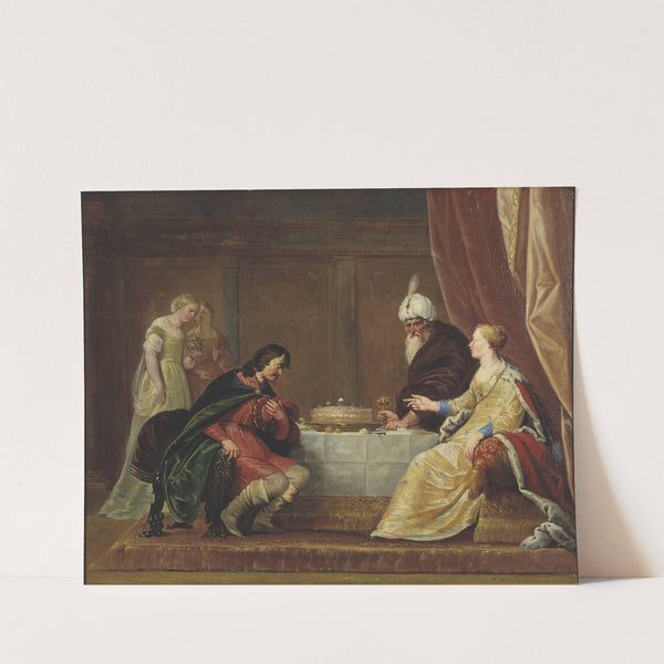 Esther, Ahasuerus and Haman by Pieter Fransz. de Grebber
