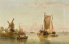 Estuary Scene with Coastal Vessels