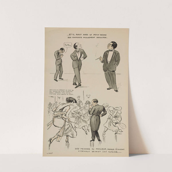 Et il avait avec le petit schah (1924) by Georges Goursat (Sem)