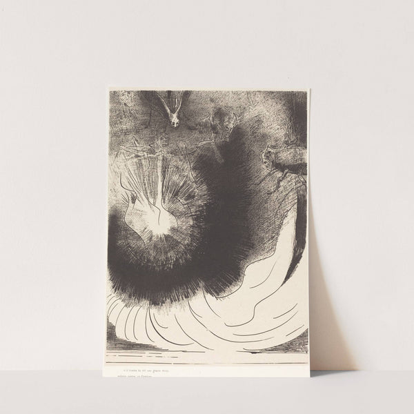 Et il tombe du ciel une grande etoile ardente (And there fell a great star from heaven burning as it were a lamp) by Odilon Redon