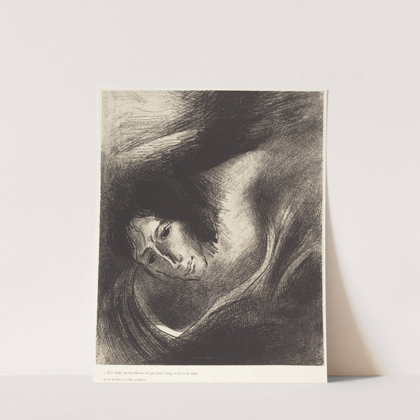 Et le diable qui les seduisait, fut jete dans l’etang de feu et de soufre, ou es la b ete et le faux prophete (1899) by Odilon Redon