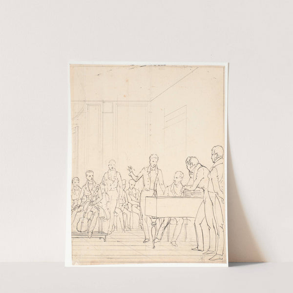 Et musikalsk aftenselskab by Wilhelm Marstrand