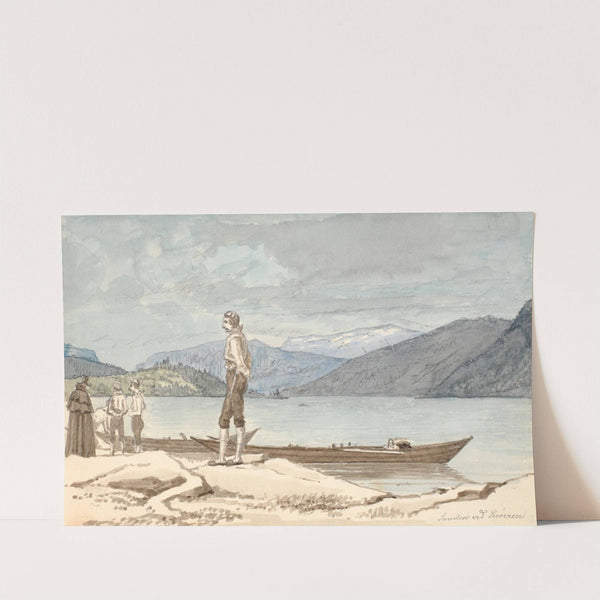 Et overfartssted. Figurer ved både by Martinus Rørbye