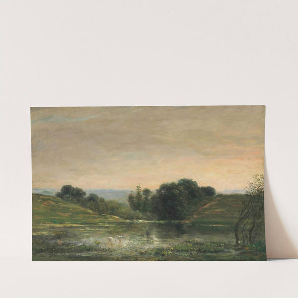 Étang De Gillieu, Dauphiné; Solitude (1876) by Charles François Daubigny