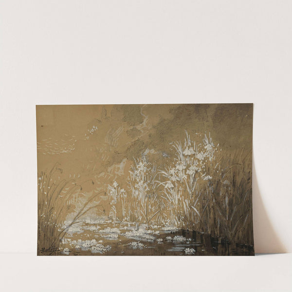 Étang fleuri, étude pour 'L'Étang aux nénuphars et libellules' by Pierre-Eugène Montézin