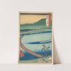 Etchu Prefecture; Floating Bridge (Funabashi) (19th century) by Andō Hiroshige