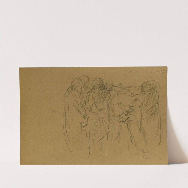 Etde d’une assemblée de personnes dont l’une agenouillée (1874) by Jean-Baptiste Carpeaux