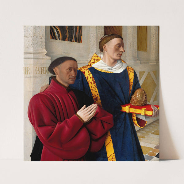 Etienne Chevalier with St. Stephen by Jean Fouquet