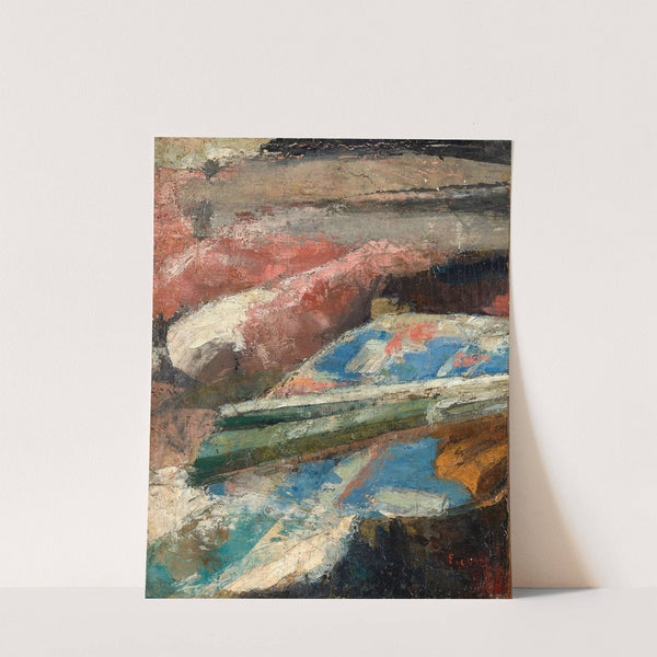 Etoffes bleues et roses (1880) by James Ensor