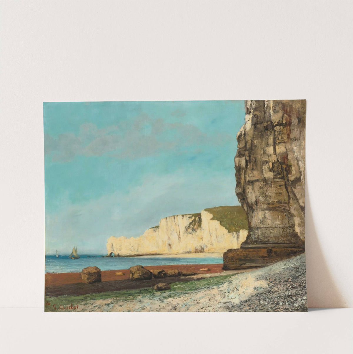 Étretat; Les Falaises (1870) by Gustave Courbet