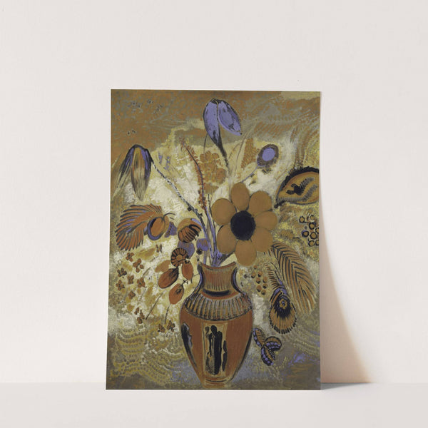 Etruscan Vase with Flowers by Odilon Redon