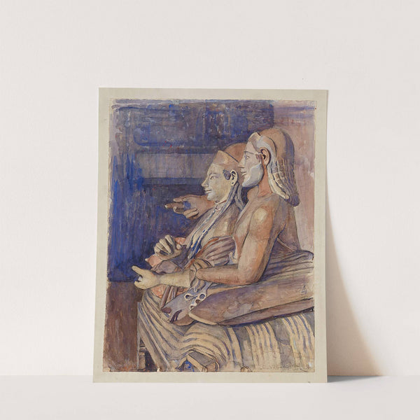 Etruskisk Sarkofag I Louvre by Marie Henriques