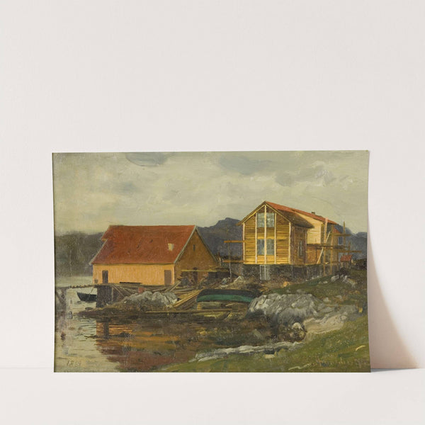 Etter øsregn by Amaldus Nielsen